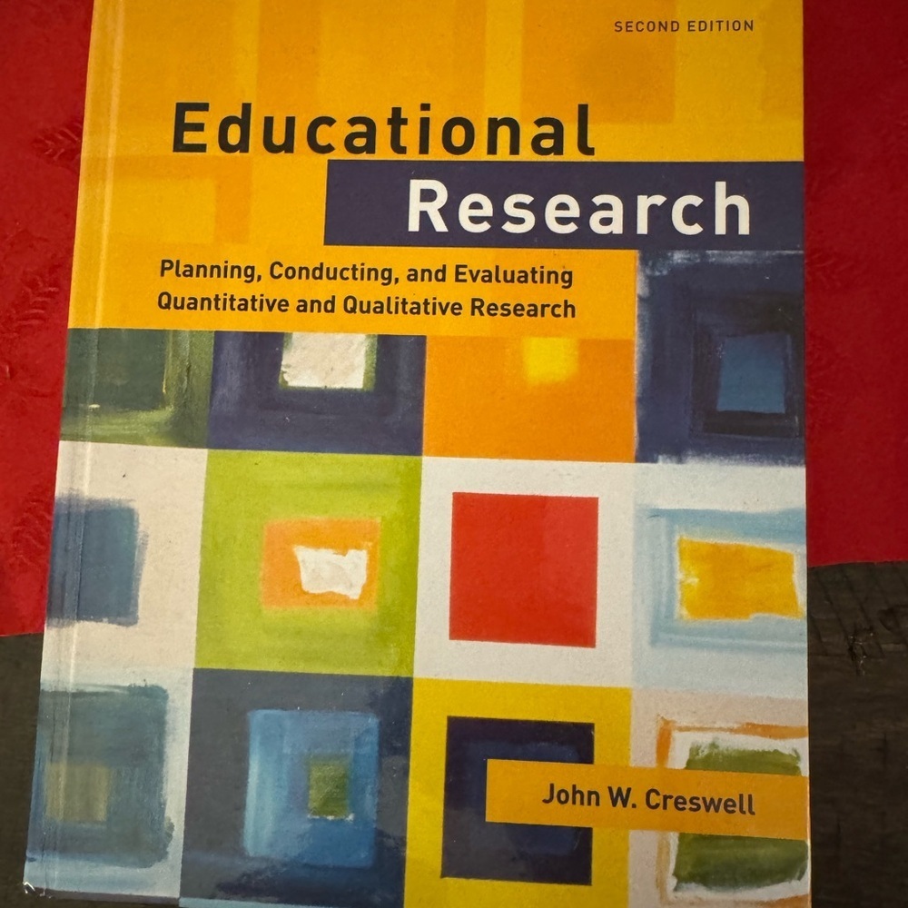 Educational Research Book by John W. Creswell